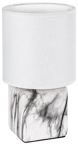 Rabalux 74069 - Lampada da tavolo NALISA 1xE14/40W/230V bianca/effetto marmo