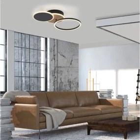 Leuchten Direkt 14116-78 -Plafoniera LED SEVENT LED/25,5W/230V nero/marrone