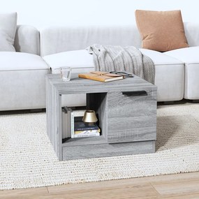 Tavolino da salotto grigio sonoma 50x50x36 cm legno multistrato