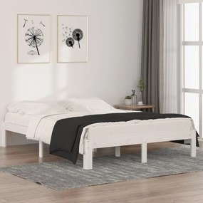 Giroletto Bianco İn Legno Massello Di Pino 140x190 Cm /