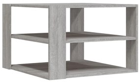 Tavolino salotto grigio sonoma 59,5x59,5x40cm legno multistrato