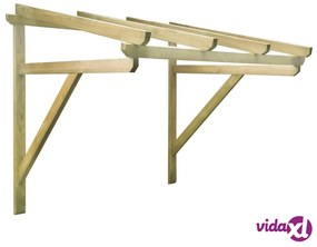 vidaXL Tettoia per Porta d'Ingresso 150x150x160 cm in Legno di Pino