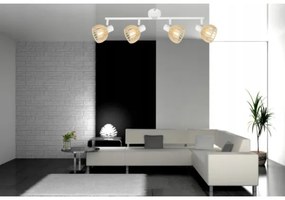 Faretto ATARRI 4xE14/25W/230V bianco/beige