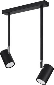 Faretto nero 10x30 cm Jones – Sollux