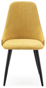 Sedie da pranzo gialle in set di 4 Mani - Marckeric