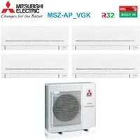 Climatizzatore Condizionatore Mitsubishi Electric Quadri Split Inverter Serie AP-VGK 7+7+7+7 con MXZ-4F80VF R-32 Wi-Fi Integrato 7000+7000+7000+7000