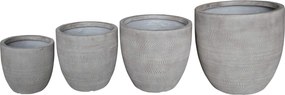 AFELANDRA - set di vasi in fibra sintetica