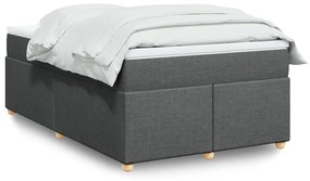 Giroletto A Molle Con Materasso Grigio Scuro 120x190cm Tessuto /