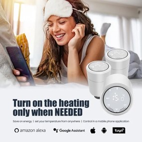 Immax NEO 07732L - Testa termostatica 2xAA/3V Tuya