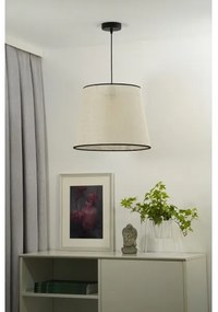 Duolla - Lampadario a sospensione con filo YUTE 1xE27/15W/230V diametro 38 cm grigio/nero