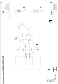 Sollux SL.1049 - Faretto da parete RING 1xGU10/10W/230V nero
