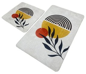 Set di tappetini per il bagno grigio chiaro 2 pz 60x100 cm Le Soleil – Foutastic