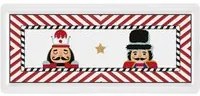 Piatto da portata Natale 35x16 cm ceramica Schiaccianoci