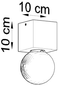 Sollux SL.0675 - Plafoniera ABEL 1xE27/60W/230V legno