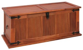 Cassapanca 90x45x40 cm in legno massello di acacia