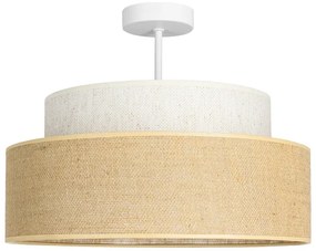 Lampadario a plafone BOHO 1xE27/60W/230V diametro 40 cm color crema/beige