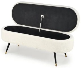 Panca con vano portaoggetti AVEIRO 46x120 cm bianco