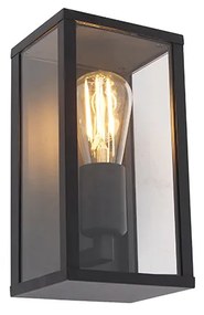 Applique da parete industriale nera 26 cm IP44 - Charlois