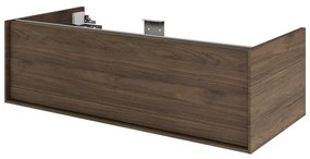 Mobile da bagno sotto lavabo SENSEA Neo Frame noce satinato L 105 x H 32 x P 48 cm 1 cassetto, lavabo non incluso