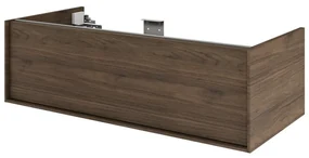 Mobile da bagno sotto lavabo SENSEA Neo Frame noce satinato L 105 x H 32 x P 48 cm 1 cassetto, lavabo non incluso