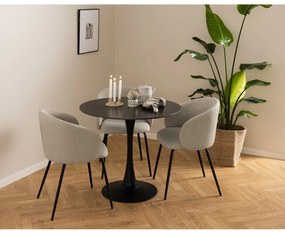 Set di sedie da pranzo color crema in imbottito 2 pz Eleanor – Actona