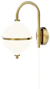 Rebello Decor - Eternal Moonlight Applique da Parete Small Coated Brass/Opal/White Rebello Dec