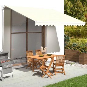 Tessuto Di Ricambio Per Tenda Da Sole Crema 4x3,5 M /