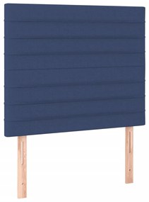 Giroletto a molle con materasso blu 90x200 cm intessuto