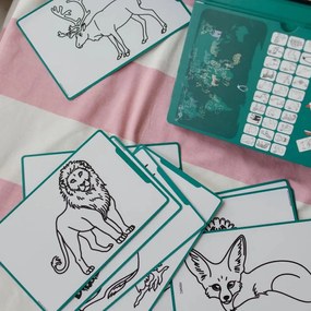 Kidywolf - Tavoletta da disegno Kidydraw mini - animali da tutto il mondo