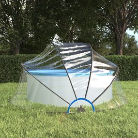 Cupola Per Piscina Rotonda 315x158 Cm Pvc /