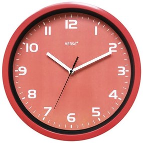 Orologio da Parete (Ø 30 cm) Plastica - Rosso