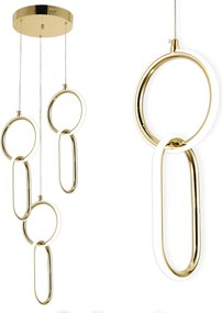 Lampada a sospensione LED G077-3CPR Gold