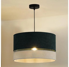Duolla - Lampadario a sospensione con filo DOUBLE 1xE27/15W/230V diametro 40 cm verde/grigio