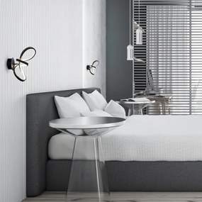 Applique a LED TESORO LED/15W/230V nero