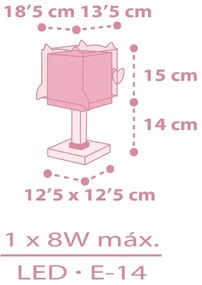 Dalber 64481 -  Lampada per bambini LITTLE FRIENDS 1xE14/8W/230V