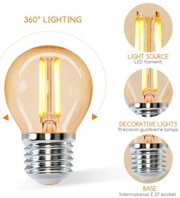Lampadina LED  G45 E27/4W/230V 2200K - Aigostar
