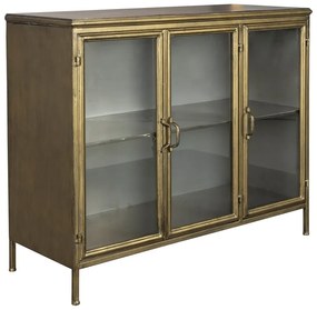 Vetrina dorata in metallo 100x80x38,5 cm Gertlush – Dutchbone
