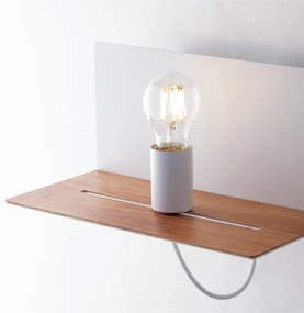 Lampadario Applique Flash Eclettico USB Colore Bianco 40W Mis 33 x 15 x 18 cm