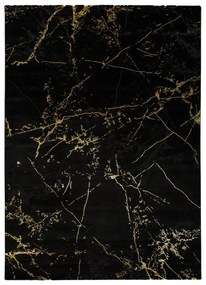 Tappeto nero , 60 x 120 cm Gold Marble - Universal