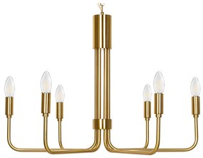 Lindby - Elanova 6 Lampadario Brass Lindby