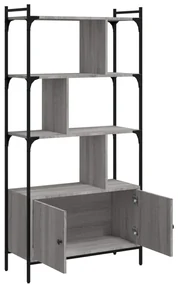 Libreria ante grigio sonoma 76,5x30x154,5 cm legno multistrato