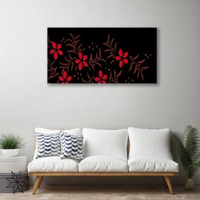 Quadro su tela Fiori Pianta Natura Art 100x50 cm