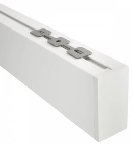 Plafoniera Lineare Bianca da soffitto in Alluminio per Striscia LED 1 e 2 metri Selezionare la lunghezza 2 Metri