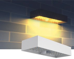 Lampada ad Energia Solare Applique da Parete WALL bianca - 3000k bianco caldo