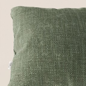 Lyon cuscino disponibile in diversi colori realizzato in morbido tessuto intrecciato impermeabile T06 verde