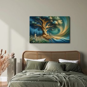 Quadro su tela – Albero della vita in una foresta incantata