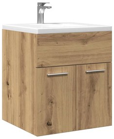 Mobile Lavabo Bagno Artigianale 41x38,5x46 Cm İn Truciolato /