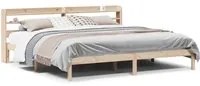 Letto senza Materasso 200x200 cm in Legno Massello di Pino 3306549