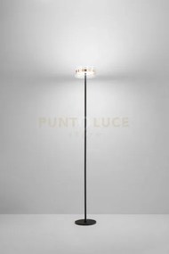 Piantana in metallo colore oro e nero aere led 20w 3000k cri?80 220...