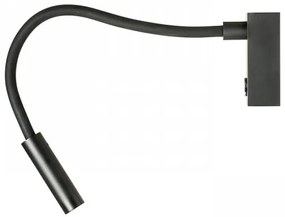 RED - Design Rendl - R10541 - Lampada LED flessibile AIM LED/3W/230V nera